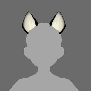 Cute little cat ears ( VRoid hair preset accessory)