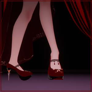 [ ９アバター対応 ] カメリア、椿色の王女・バンパイアのドレス(Vampire Queen, Camellia) 缩略图 6