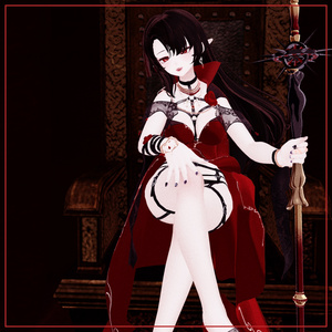 [ ９アバター対応 ] カメリア、椿色の王女・バンパイアのドレス(Vampire Queen, Camellia) 缩略图 5
