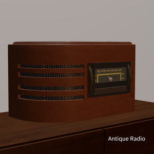 Antique Wood Radio