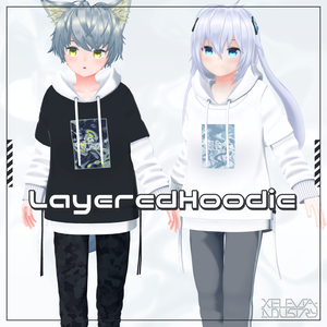 着せ替え用モデル『レイヤードパーカー』