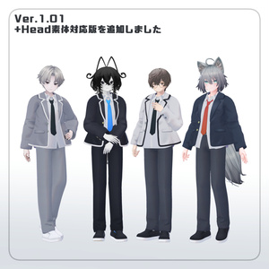 着せ替え用モデル『学生服』 缩略图 2