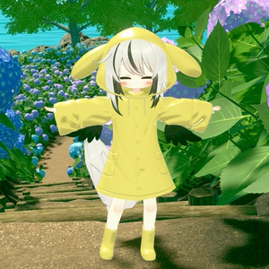 【こまいぬ通りアバター＆メルヴィ対応】おさんぽレインコート 缩略图 3