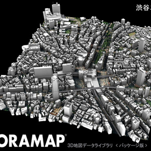 ３Ｄ地図(３Ｄ都市)データライブラリ[ダウンロード版]　SORAMAP 国内編(4) 渋谷エリア　＊２００８年６月時点の３Ｄ形状
