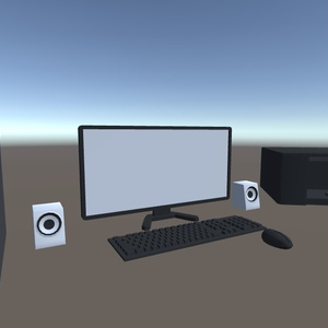 ３Dモデル　PCセット　ゲーム・漫画等利用可