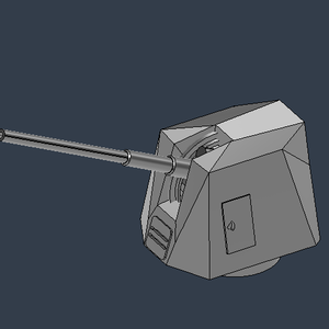 Mk.45 5インチ砲　最上の主砲 .stlデーター