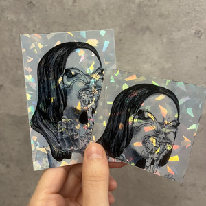 Glittery roar sticker