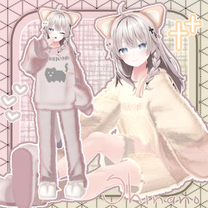 〖✨男女15アバター対応✨〗Fluffy Knit〖2weyギミック付き衣装〗 缩略图 19