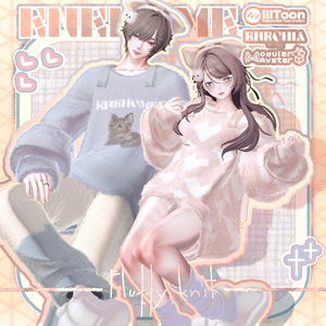 〖✨男女15アバター対応✨〗Fluffy Knit〖2weyギミック付き衣装〗