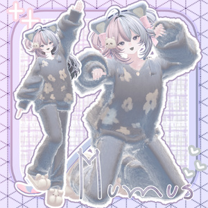 〖✨男女15アバター対応✨〗Fluffy Knit〖2weyギミック付き衣装〗 缩略图 33
