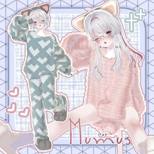 〖✨男女15アバター対応✨〗Fluffy Knit〖2weyギミック付き衣装〗 缩略图 34