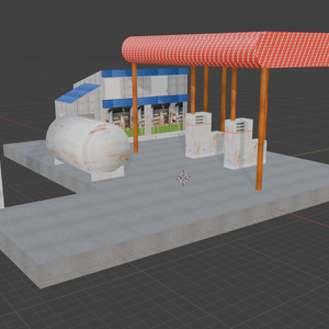 Gasoline Station FBX