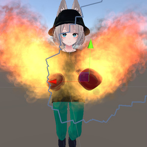 VRChat想定【燃えよ炎のボクシンググローブ】