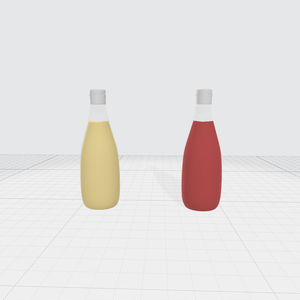 【3Dモデル】マヨネーズ・ケチャップ