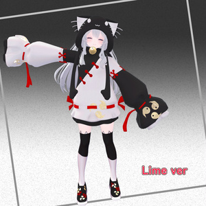 【シフォン、ライム向け衣装】猫お化けフード(Neko Obake Hoodie for Chiffon and Lime) 缩略图 5