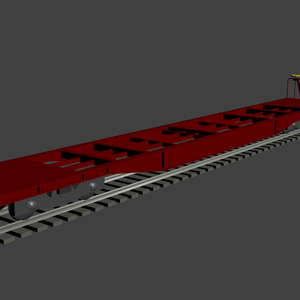 Flat wagon [3D Model]