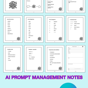 【CANVA】AI PROMPT MANAGEMENT NOTES.（A4）①  