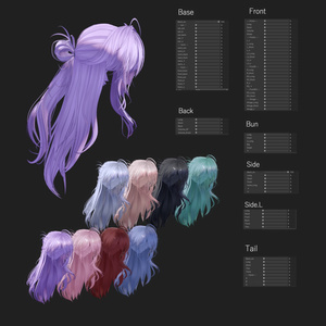 バンサイドテールヘア - Li-ne_Shop - BOOTH
