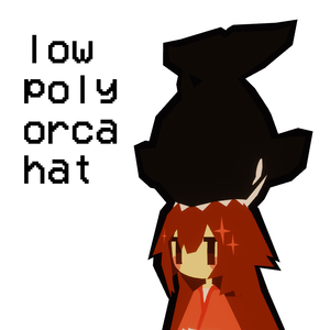 lowpoly orca shark hat