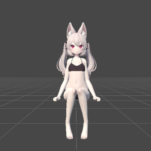 【VRChat】女の子座りポーズ