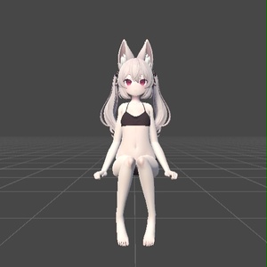 【VRChat】女の子座りポーズ