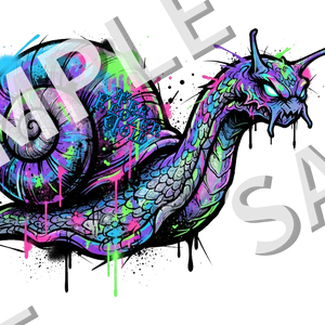 Tatoo texture　カタツムリ　ル・カルコル　ペイント風tattoo