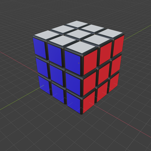 無料DL可【blenderファイル】立方体パズル