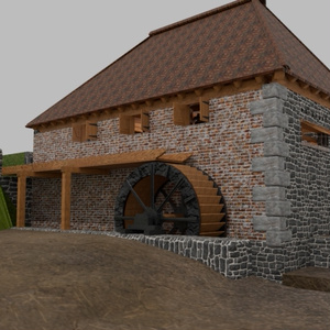 イギリスの水車小屋（Lurgashall watermill）