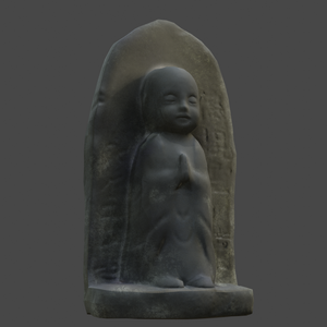 【無料、商用可】お地蔵様　3Dモデル
