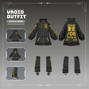 【VRoid Texture & Custom Item】ねおんすとりーとせっと