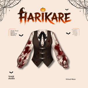 ハロウィン ミイラ Bloode Uniform vest VRChat vtuber Vroid fashion asset