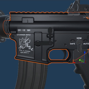FN-15用　KAC SR16 M4　刻印画像 缩略图 2