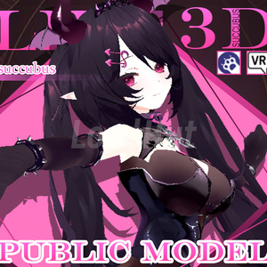 オリジナル3Dモデル「セクシーサキュバス」/Vrchat対応