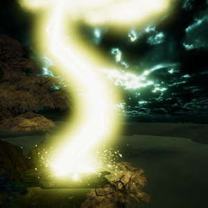 【Unity/VRChat】Lightningstrike Particle Animation (Particles+Shader+Sound included)