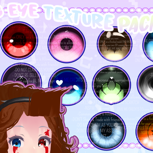 MMD - Big Eye texture pack! 2 DOWNLOAD