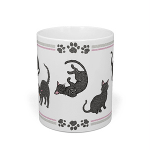 黒猫マグカップ
