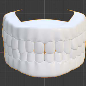 3Dモデル　歯