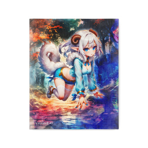 07EA5B9C7art_Sheep girl wanders the forest