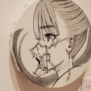 原画「朧」個展常世の國・面妖/岬ましろ