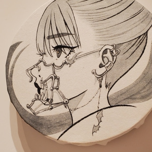 原画「朧」個展常世の國・面妖/岬ましろ