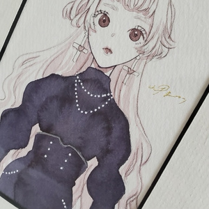 B ドローイング作品「ポストカードサイズ原画」