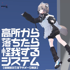 高所から落ちたら怪我するシステム[Fall Damage System]