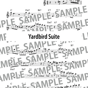 Yardbird Suite （2020年の演奏版）　アドリブソロ　コピー譜