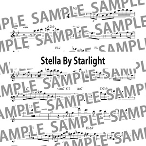 Stella By Starlight　ステラ・バイ・スターライト　ジャズ　アドリブソロ　コピー譜