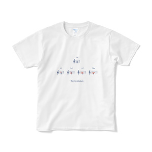 ジャズ理論Ｔシャツ（白）コードトーンの覚え方