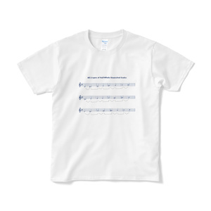 ジャズ理論Ｔシャツ（白）コンディミ・スケールの覚え方