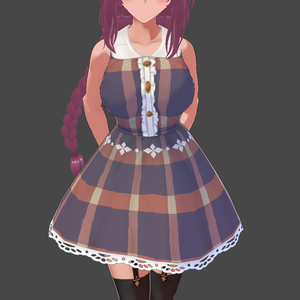 Purple Plaid Dress