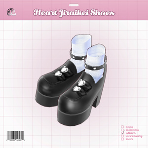 HeartJirakeiShoes 𝜗𝜚 地雷系ローファー