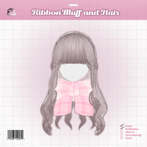 RibbonMuff and Hair 𝜗𝜚 量産リボンマフ＋巻き髪