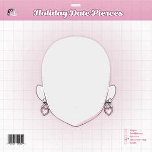 HolidayDatePierce 𝜗𝜚 甘ロリハートピアス